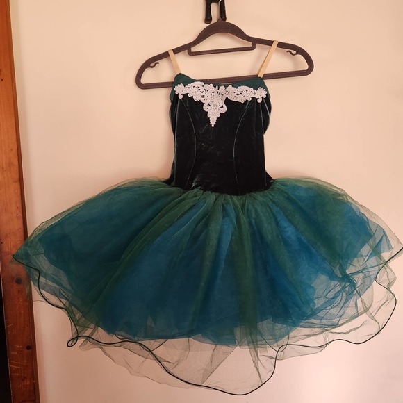 Weissman Other - Weissman Dance Costume Tutu Skirt in Green and Teal Velvet tutu dance costume IC